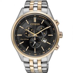 Citizen AT2144-54E Men's Eco-Drive Chronograph Two-Tone Bracelet Watch