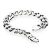 Fred Bennett B3896 Men's Stainless Steel Curb 22cm Bracelet