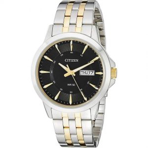 Citizen BF2018-52E Men's Quartz Black Dial  Bracelet Medium Watch