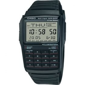 Casio DBC32-1A Men's DataBank Black Digital Small Size Watch