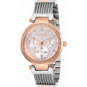 Invicta 28922 Women's Angel Rose Gold Cable Bracelet Watch