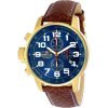 Invicta 3329 Men's I-Force Lefty Chronograph Blue Dial Brown Leather Watch