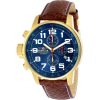 Invicta 3329 Men's I-Force Lefty Chronograph Blue Dial Brown Leather Watch