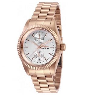 INVICTA 29448 WOMEN'S SPECIALTY SILVER DIAL ROSE GOLD MULTI-FUNCTION WATCH