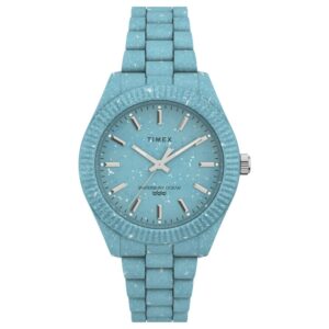 Timex T2V332 Unisex Quartz Analog Light-Blue Dial Strap Watch