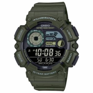 Casio WS-1500H-3BVDF Men's Illuminator Heavy Duty Rubber Watch