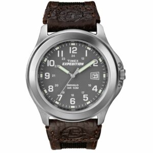 Timex T40091 Men's Expedition Leather Watch