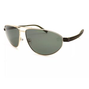 TIMBERLAND-TB9324-32R Unisex Gold Pilot Frame Polarized Sunglasses