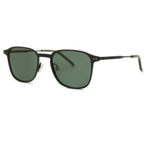 TOMMY HILFIGER-TH1972/S-003-QT Men’s Matte Black Square Frame Green Lens Sunglasses