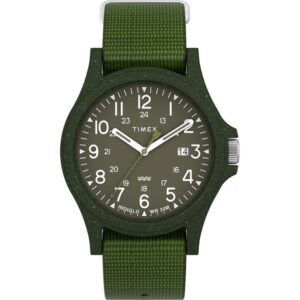 Timex TW2V96000 Men's Reclaim Green Fabric Watch