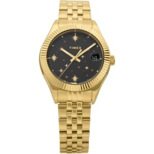 Timex TW2W21700 Women’s Celestial Legacy Gold Bracelet Watch.
