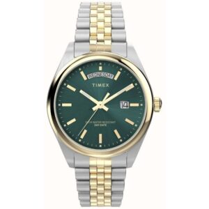 Timex TW2W42800 Men's Legacy Day-Date Two-Tone Stainless Steel Bracelet Watch