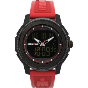 Timex TW2W53700 Men’s Ironman Finisher Adrenaline Ana-Digi Red Resin Strap Watch