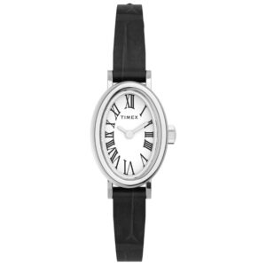 ​Timex TW2W78400 – Women's Cavatina Slim Leather Strap Watch