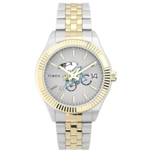 Timex TW2W78800 Womens Legacy-X-Peanuts Bicycle Stainless Steel Bracelet Watch
