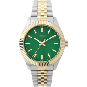 Timex TW2W87400 Women's Legacy Two-Tone Case and Bracelet with Green Dial Watch