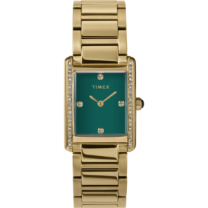 Timex TW2W87500 Women's Hailey Gold Bracelet Green Dial Watch