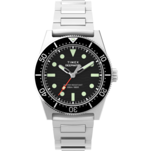 Timex TW2W95200 Men's Deep Water Reef Stainless Steel Black Dial Bracelet Medium Watch
