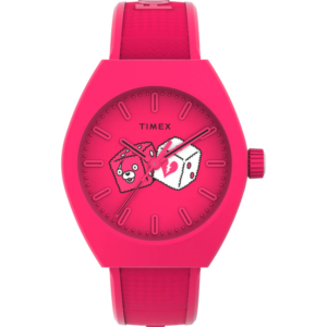 Timex X Fortnite TW2W96800 Women Eco Ceramic Case Pink Urban Pop Watch