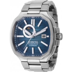 Invicta INV45575 Men's Reserve Object D Art Automatic 45mm Stainless Steel Case Blue Dial Stainless Steel Bracelet Watch