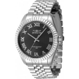 Invicta 47396 Men's Specialty Quartz 43mm Stainless Steel Case Black Dial Stainless Steel Bracelet Watch