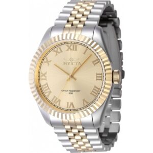 Invicta 47404 Men's Specialty Quartz 43mm Two-Tone Stainless Steel  Case Gold Dial Two-Tone Stainless Steel Bracelet Watch
