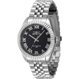 Invicta 47408 Women's Specialty Quartz 36mm Stainless Steel Case Black Dial Stainless Steel Bracelet Watch