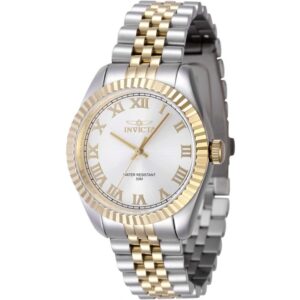 Invicta 47414 Women's Specialty Quartz 36mm Two-Tone Stainless Steel Case Silver Dial Two-Tone Stainless Steel Bracelet Watch