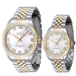 Invicta INV47402/INV47414 His'n'Hers Specialty Two Tone Bracelet Dress Watch