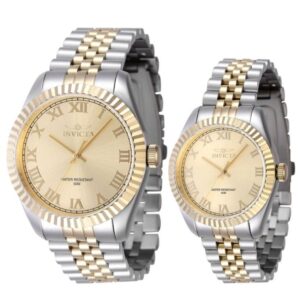 Invicta INV47404/INV47416 His'n'Hers Specialty Two Tone Bracelet Dress Watch