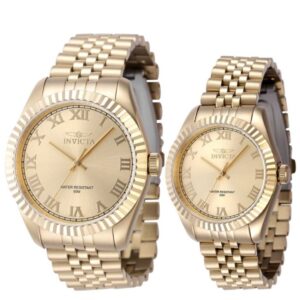 Invicta INV47406/INV47418 His'n'Hers Specialty Gold Bracelet Dress Watch