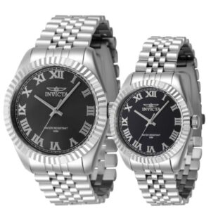 Invicta INV47396/INV47408 His'n'Hers Specialty Silver Bracelet Dress Watch
